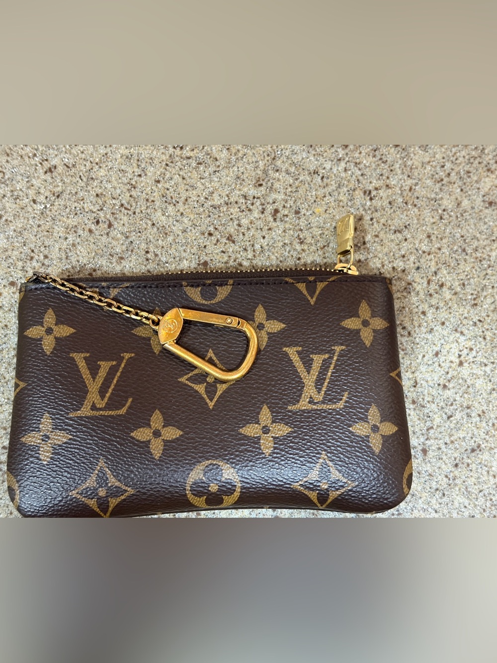 Louis Vuitton Monogram Canvas Key Pouch Size Small MINT CONDITION